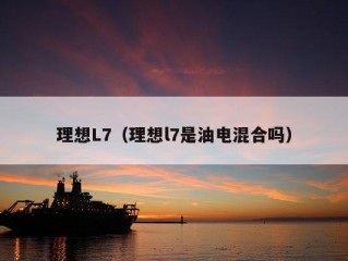 理想L7（理想l7是油电混合吗）