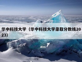 华中科技大学（华中科技大学录取分数线2023）