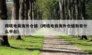 跨境电商海外仓储（跨境电商海外仓储有些什么平台）