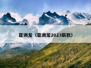 亚洲龙（亚洲龙2023新款）