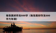 有你真好作文600字（有你真好作文600字六年级）