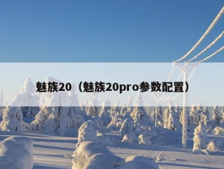 魅族20（魅族20pro参数配置）