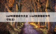 cad快捷键命令大全（cad快捷键命令尺寸标注）