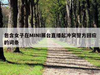 包含女子在MINI展台直播起冲突警方回应的词条