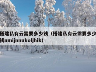 搭建私有云需要多少钱（搭建私有云需要多少钱nmijnnukoljhik）