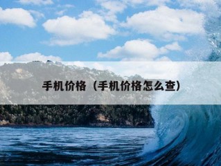 手机价格（手机价格怎么查）