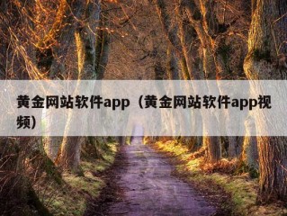 黄金网站软件app（黄金网站软件app视频）