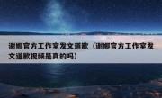 谢娜官方工作室发文道歉（谢娜官方工作室发文道歉视频是真的吗）