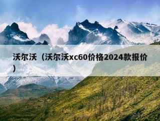 沃尔沃（沃尔沃xc60价格2024款报价）