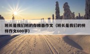 班长是我们班的存精器作文（班长是我们的榜样作文600字）