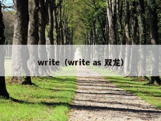 write（write as 双龙）