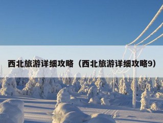 西北旅游详细攻略（西北旅游详细攻略9）