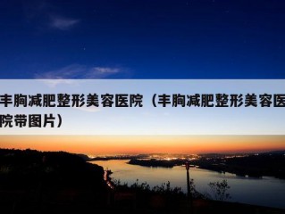 丰胸减肥整形美容医院（丰胸减肥整形美容医院带图片）