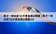 男子一周内买7公斤黄金埋公厕里（男子一周内买7公斤黄金埋公厕里90）