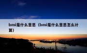 bmi是什么意思（bmi是什么意思怎么计算）