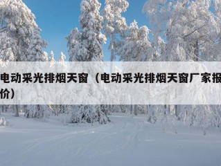 电动采光排烟天窗（电动采光排烟天窗厂家报价）