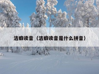 洁癖读音（洁癖读音是什么拼音）