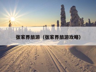 张家界旅游（张家界旅游攻略）