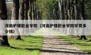 河南护理职业学院（河南护理职业学院学费多少钱）