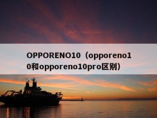 OPPORENO10（opporeno10和opporeno10pro区别）