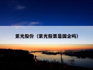 紫光股份（紫光股票是国企吗）