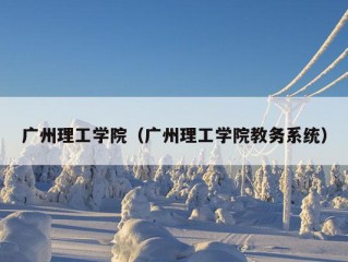 广州理工学院（广州理工学院教务系统）