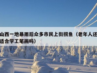 山西一地暴雨后众多市民上街捞鱼（老年人还适合学工笔画吗）