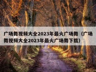 广场舞视频大全2023年最火广场舞（广场舞视频大全2023年最火广场舞下载）