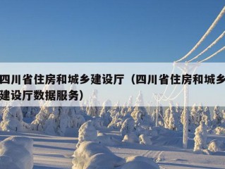 四川省住房和城乡建设厅（四川省住房和城乡建设厅数据服务）