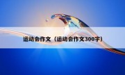 运动会作文（运动会作文300字）