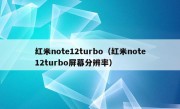 红米note12turbo（红米note12turbo屏幕分辨率）