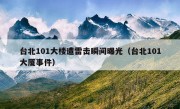 台北101大楼遭雷击瞬间曝光（台北101大厦事件）