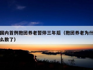 国内首例抱团养老暂停三年后（抱团养老为什么散了）