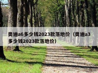 奥迪a6多少钱2023款落地价（奥迪a3多少钱2023款落地价）