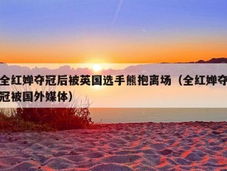 全红婵夺冠后被英国选手熊抱离场（全红婵夺冠被国外媒体）