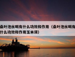 桑叶泡水喝有什么功效和作用（桑叶泡水喝有什么功效和作用玉米须）