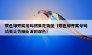 双色球开奖号码结果走势图（双色球开奖号码结果走势图新浪网双色）