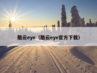 酷云eye（酷云eye官方下载）