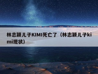 林志颖儿子KIMI死亡了（林志颖儿子kimi现状）