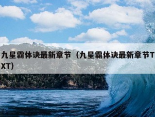 九星霸体诀最新章节（九星霸体诀最新章节TXT）